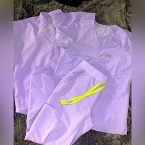 Figs scrub set. Two tops and bottom joggers